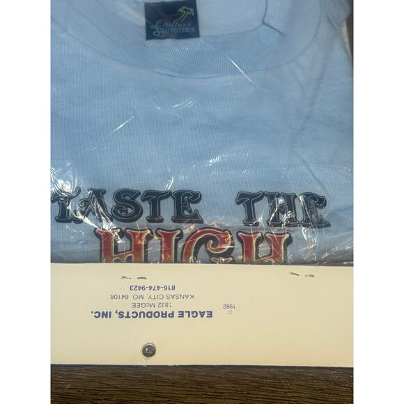 NIB Sealed VTG 1982 Ski The High Country Purgatory Single Stitch T Shirt XL BLUE - Picture 8 of 9